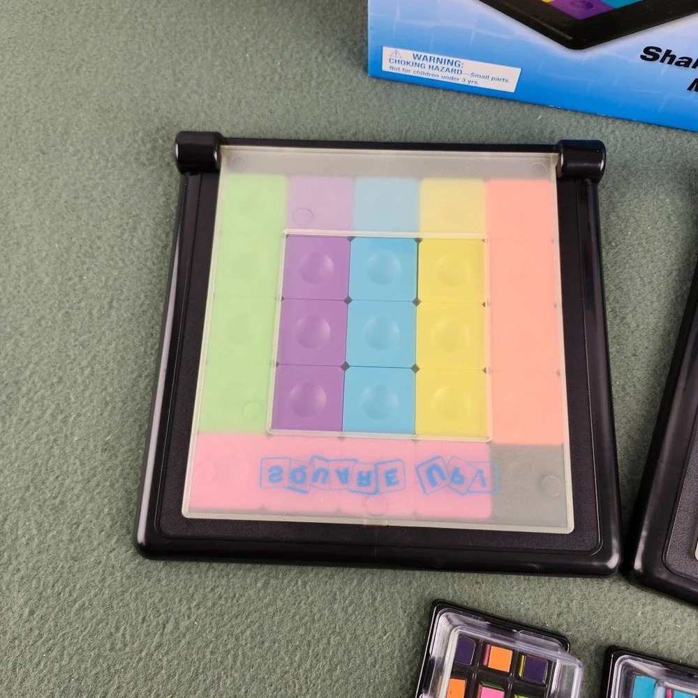 Square Up! Slide Puzzle Game MindWare Replicate the Cube COMPLETE